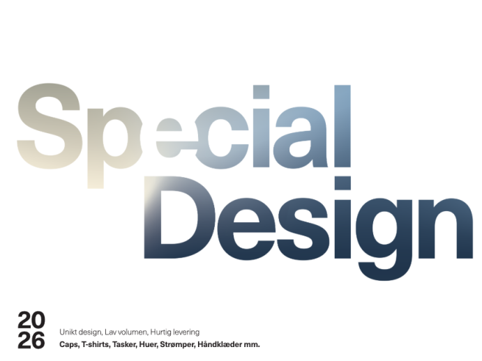 profilbeklædning, som du selv kan designe